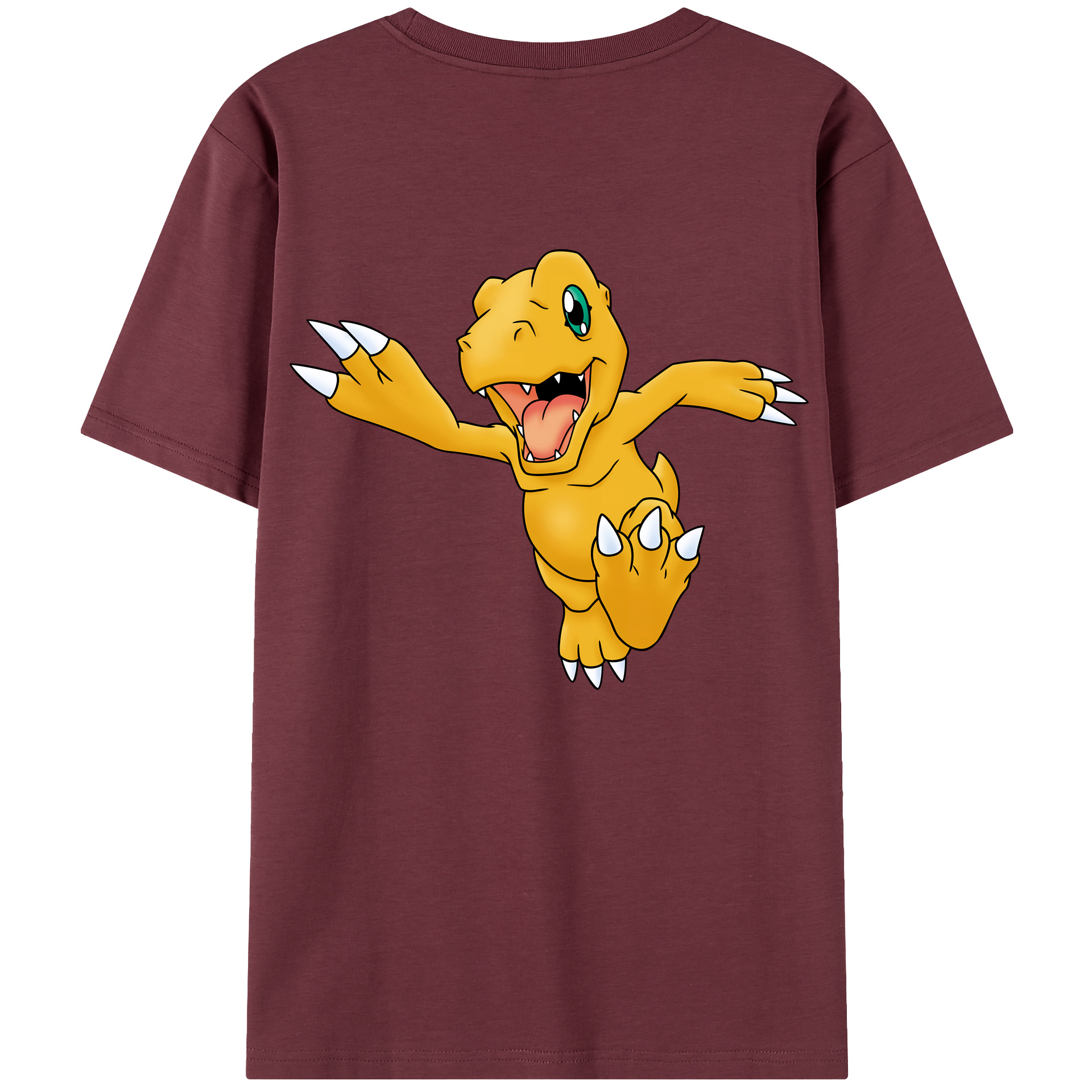 （画像用） Digimon デジタルモンスター/デジモン 綿100％半袖Tシャツ（背面プリント）